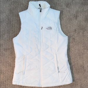 North Face white Vest